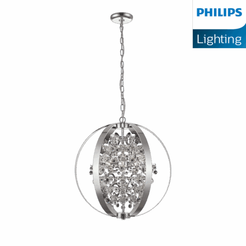Philips Crescent suspended Chandelier (Chrome)