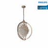 Philips Crescent suspended Chandelier (Ivory Gold)
