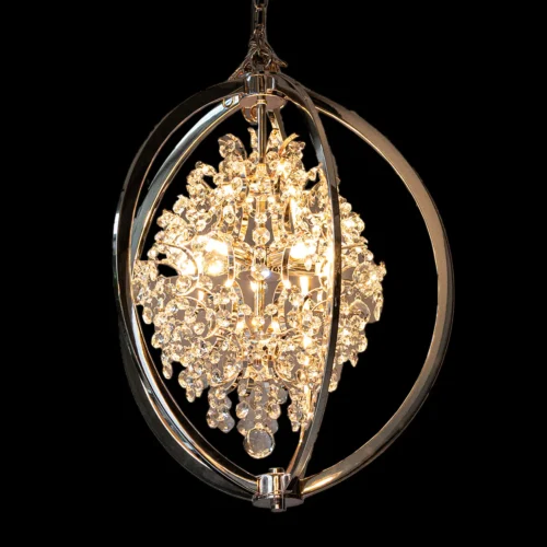 Philips Crescent suspended Chandelier (Ivory Gold)