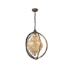 Philips Crescent suspended Chandelier (Ivory Gold)